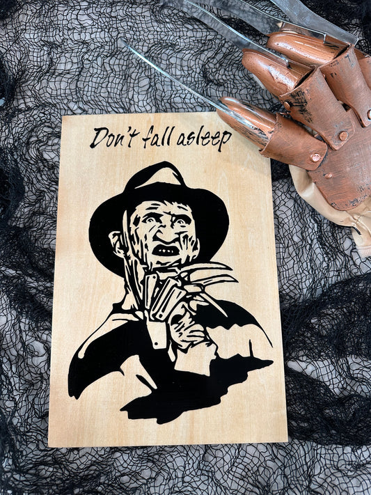 Freddy Krueger Wooden Sign