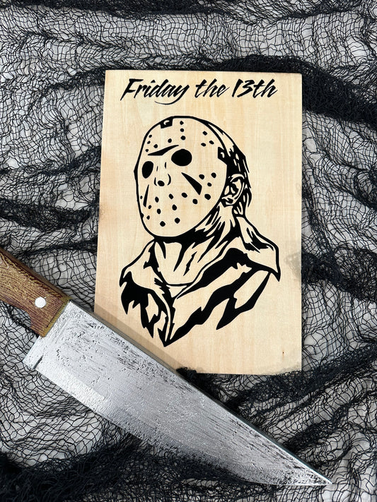 Friday The 13th Wooden Sign - Jason